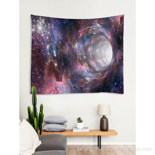 MOQ 50 3D digital tryckt anpassad vägg tapestry